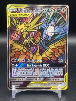 Moltres Zapdos Articuno GX SM210 Pokemon Sun Moon Black Star Promo English NM - Image 1