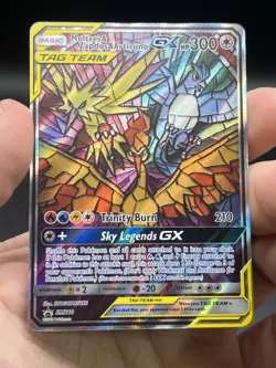 Moltres Zapdos Articuno GX SM210 Pokemon Sun Moon Black Star Promo English NM - Image 3