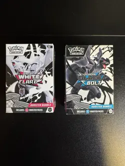 Pokemon TCG Black Bolt, And White Flare Booster Bundles Factory Sealed ￼ - Image 1
