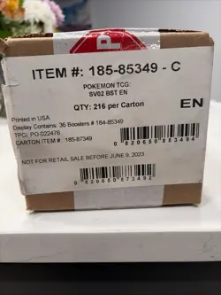 Pokemon TCG SV02 Paldea Evolved Booster Box Case SEALED - Image 1