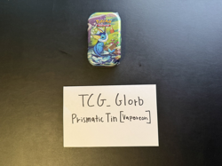 Pokemon TCG Scarlet & Violet Prismatic Evolutions Mini Tin Sealed [Vaporeon] 2/2 - Image 1