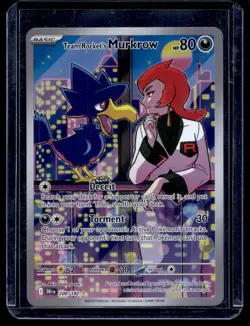 2025 Pokemon SV10: Destined Rivals Team Rocket's Murkrow #200/182 - Image 1