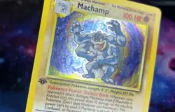Pokemon - Machamp 8/102 Base Set Starter Deck Holo Rare 1st Edition Unlimited LP - Image 2