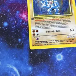 Pokemon - Machamp 8/102 Base Set Starter Deck Holo Rare 1st Edition Unlimited LP - Image 4