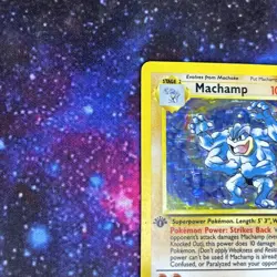 Pokemon - Machamp 8/102 Base Set Starter Deck Holo Rare 1st Edition Unlimited LP - Image 5