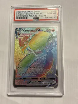 Centiskorch Vmax - POKEMON Darkness Ablaze - #191 - Secret Rare - 2020 - PSA 10 - Image 1