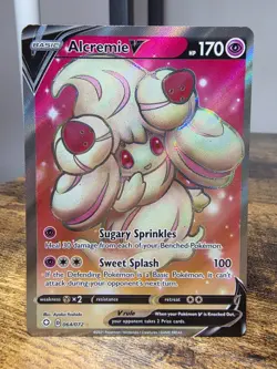 Alcremie V ⭐ 064/072 Holo Rare Ultra Shining Fates 2021 Pokemon NM - Image 1