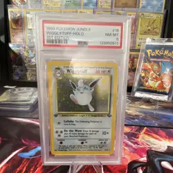 Pokemon Wigglytuff Jungle 16/64 Holo Rare 1st Edition PSA 8 1999 English - Image 1