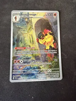 Pokemon TCG Armarouge Scarlet & Violet Holo Illustration Rare 203/198 Nm - Image 1
