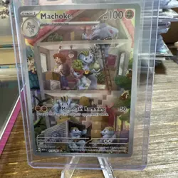 Machoke Illustration Rare 177/165 Pokemon Scarlet & Violet 151 ENGLISH NM/M - Image 1