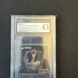 Dragonair Pokemon TCG Candy Sticker 2023 Korean Striking 24K Gold Plated Metal - Image 1
