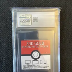 Dragonair Pokemon TCG Candy Sticker 2023 Korean Striking 24K Gold Plated Metal - Image 2