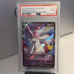 2021 POKEMON SWSH CELEBRATIONS COLLECTION PROMO #134 DARK SYLVEON V PSA 9 - Image 1