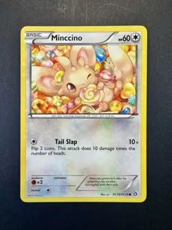 Pokemon TCG Minccino Legendary TreasuresRadiant Collection rc18/rc25 NM Holofoil - Image 2