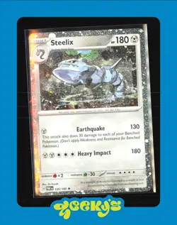 Pokemon Paradox Rift Steelix 125/182 Cosmos Holo Exclusive Promo - Image 1