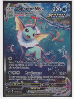 Pokemon TCG- Vaporeon VMAX SWSH182 SWSH: Sword & Shield Black Star Promo - Image 1