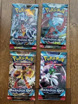 🔥 4 x Pokemon Scarlet and Violet Paradox Rift Booster Packs NEW - Image 1