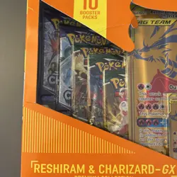 Pokemon TCG: Reshiram & Charizard GX Tag Team Collection Box 3x Evolving *Damage - Image 4