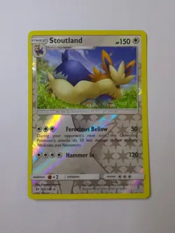 Stoutland 105/149 Reverse Holo Rare NM | Pokemon Sun & Moon - Image 1