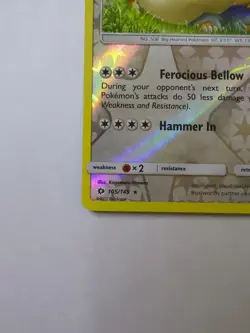 Stoutland 105/149 Reverse Holo Rare NM | Pokemon Sun & Moon - Image 4