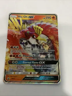 2017 Pokemon Ho-Oh GX SM Black Star Promo SM57 - Image 1