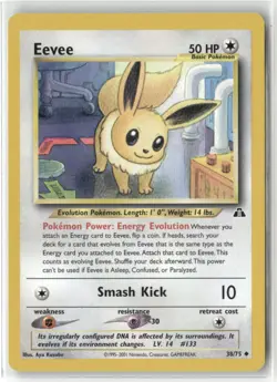 Pokemon Eevee Uncommon Neo Discovery 38/75 - Image 1