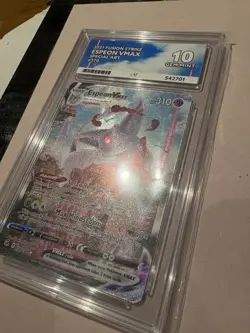 Pokemon Espeon VMAX Fusion Strike 270/264 Holo Ace 10 PERFECT 10 SUB GRADES - Image 3