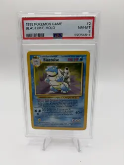 1999 Pokemon Blastoise Holo 2/102 Psa 8 - Image 1