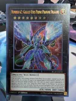 YuGiOh! Number 62: Galaxy-Eyes Photon Dragon BLLR-EN070 Ultra Rare 1st Ed - Image 1