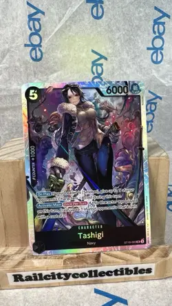 One Piece Tashigi ST19-003 Black Smoker Deck - TCG ENG Foil - Image 1