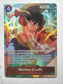 Monkey D. Luffy (Alt Art) OP12-015 SR Legacy of the Master - NM+ - Image 1