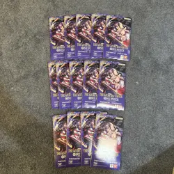 One Piece Op14-EB04 The Azure Sea Seven Single Sleeved Pack Lot Of 14 Sealed - Image 1