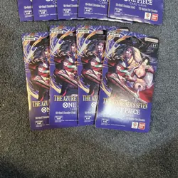 One Piece Op14-EB04 The Azure Sea Seven Single Sleeved Pack Lot Of 14 Sealed - Image 2