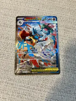 Pokemon TCG Mega Locario EX 179/132 Full Art Secret Rare Holo + Extra MEG Cards - Image 3