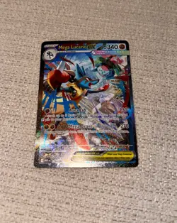 Pokemon TCG Mega Locario EX 179/132 Full Art Secret Rare Holo + Extra MEG Cards - Image 4