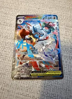 Pokemon TCG Mega Locario EX 179/132 Full Art Secret Rare Holo + Extra MEG Cards - Image 5