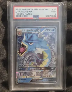 PSA 9 Gyarados GX 2019 Hidden Fates 16/68 Holo Pokemon Card! 🔥 - Image 1