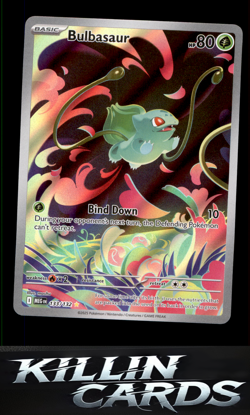 Bulbasaur - 133/132 133/132 Pokemon Illustration Rare ME01: Mega Evolution Card - Image 1