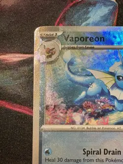 Pokemon Vaporeon 022/131 Reverse Holo Pokeball - Prismatic Evolutions ERROR CARD - Image 2
