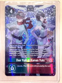 1x BT24-085 Dan Yuki & Kanan Yuki Alternate Art Time Stranger Digimon Card x1 - Image 1