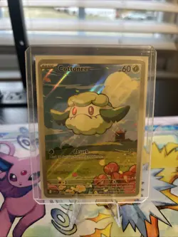 Pokemon TCG S&V White Flare Illustration Rare Holo Card Cottonee 090/086 NM - Image 1