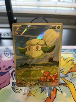 Pokemon TCG S&V White Flare Illustration Rare Holo Card Cottonee 090/086 NM - Image 2