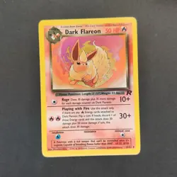 Pokemon TCG Karte - Dark Flareon 35/82 Team Rocket Dunkles Flamara Englisch - Image 2