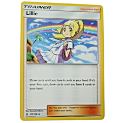 Pokemon Lillie Ultra Prism SM05 125/156 Uncommon Supporter Trainer Card Drawing - Image 1