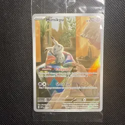 Pokemon TCG Mimikyu SVP075 Paldean Fates ETB Promo Card Sealed - Image 2