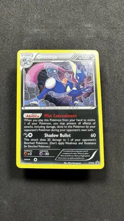 Pokemon TCG Greninja XY Black Star Promo Holo Card XY24 NM To LP - Image 1