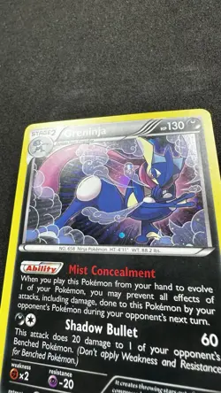 Pokemon TCG Greninja XY Black Star Promo Holo Card XY24 NM To LP - Image 2