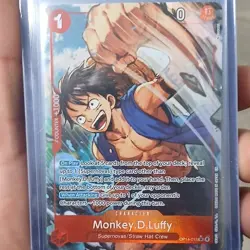 Bandai Monkey.D.Luffy OP14-013 One Piece CCG Character Card Regular - Image 1