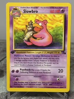 Pokemon Cards: Fossil 1st Edition Uncommon: Slowbro 43/62 - NM - Image 1