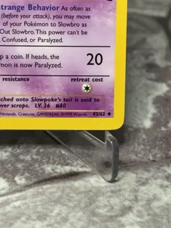 Pokemon Cards: Fossil 1st Edition Uncommon: Slowbro 43/62 - NM - Image 4